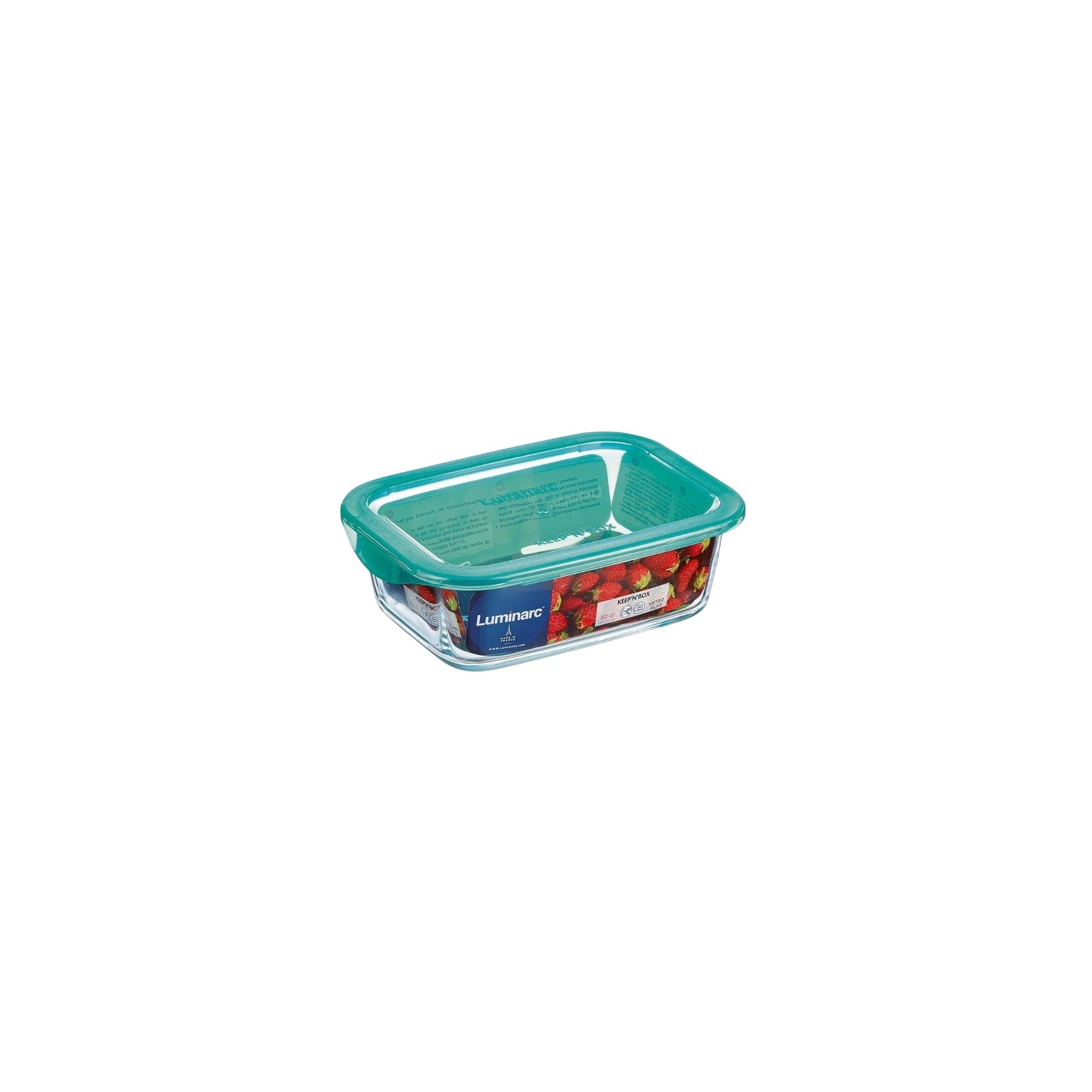 Luminarc Temp Rect Flat Rim Keep'N Lagon Container 820Ml