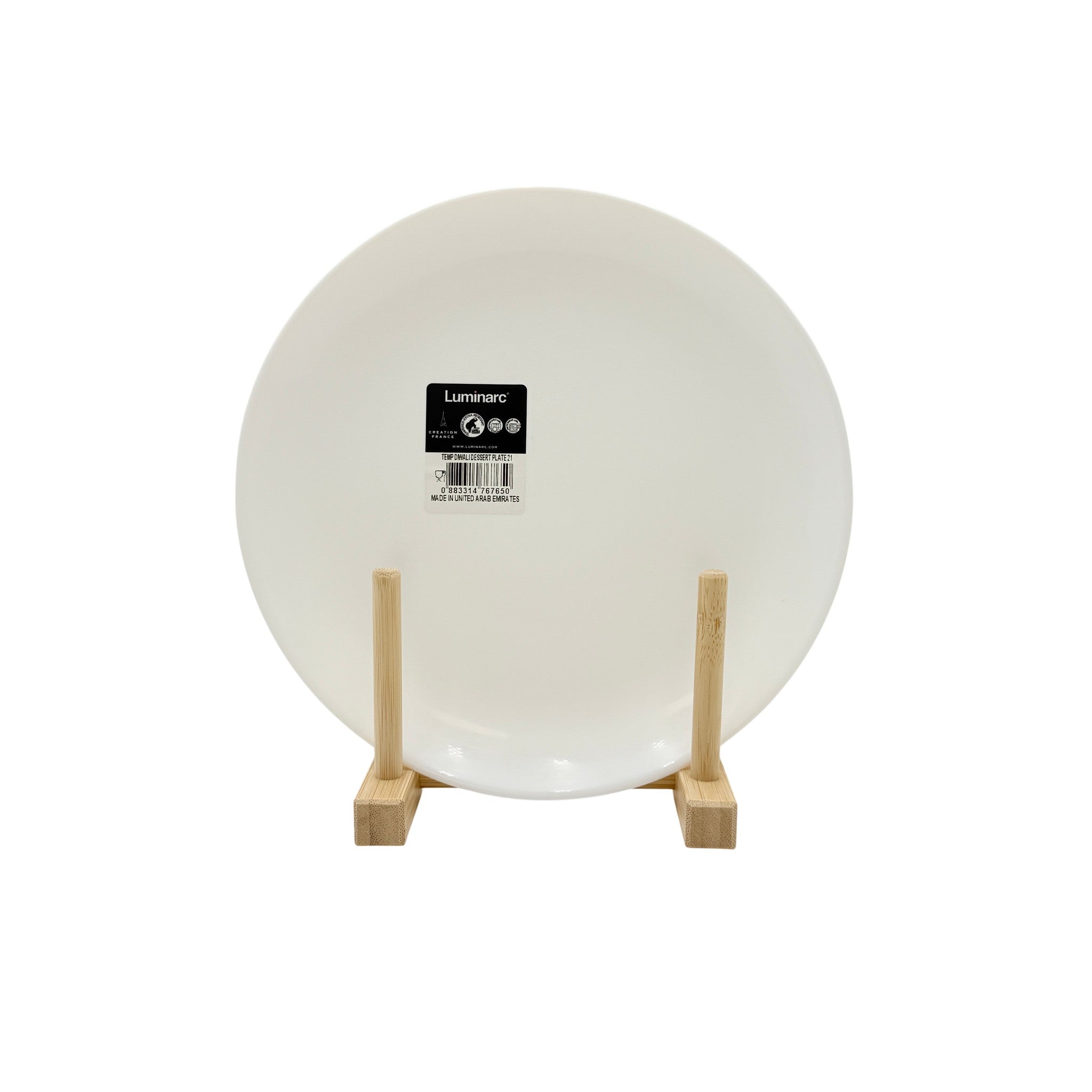 Luminarc Diwali Plain Dessert Plate 19Cm
