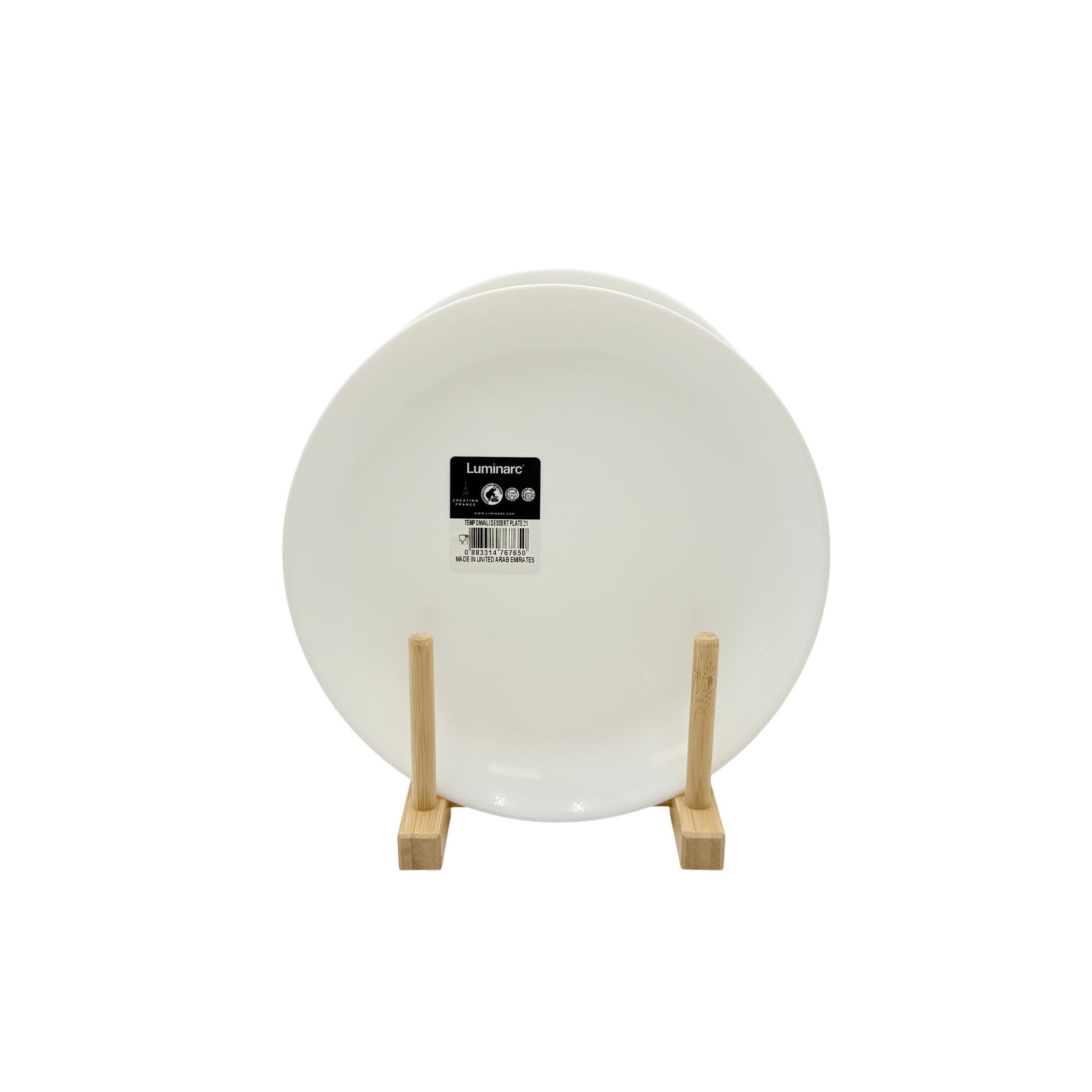 Luminarc Diwali Plain Dessert Plate 19Cm
