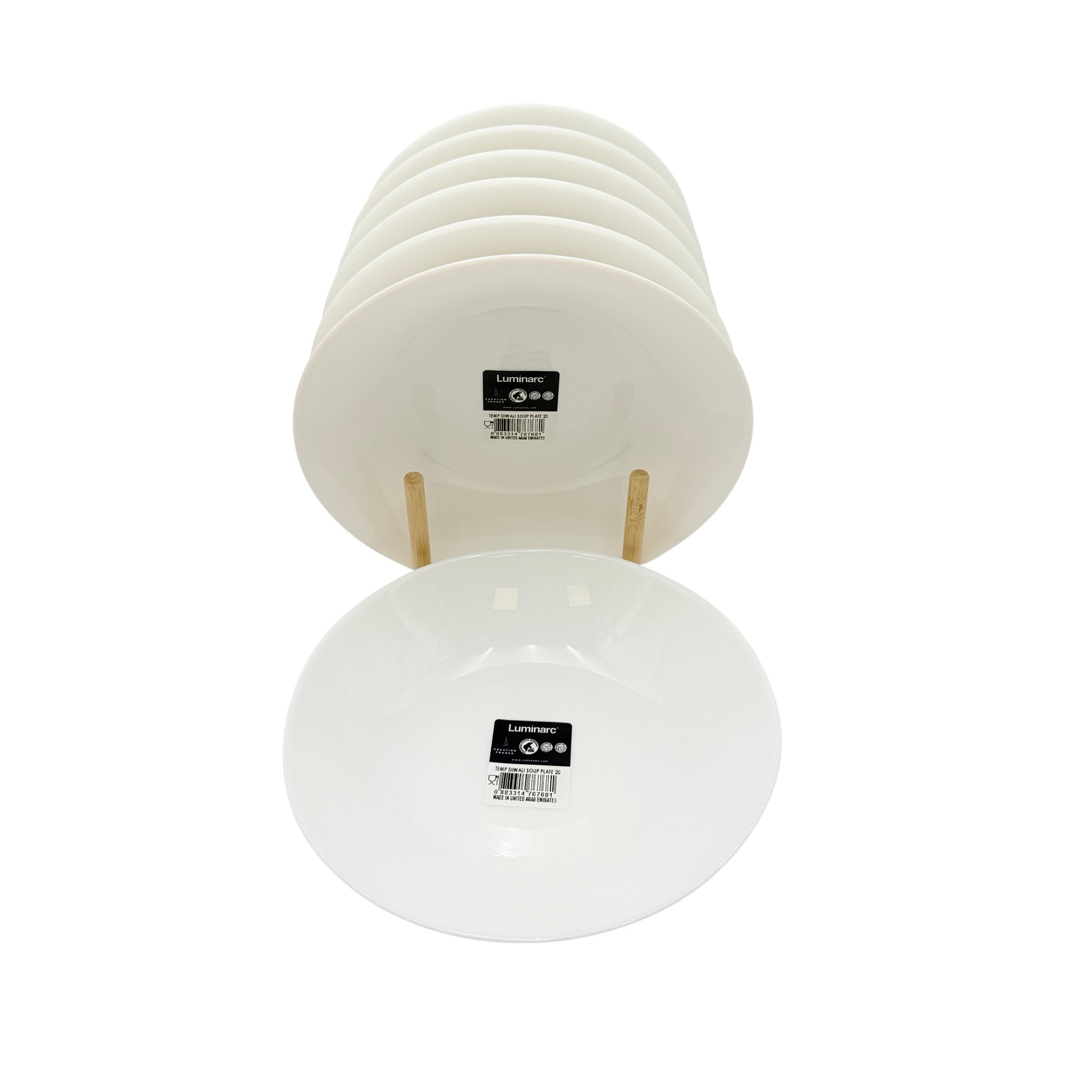 Luminarc Diwali Plain Soup Plate 21Cm