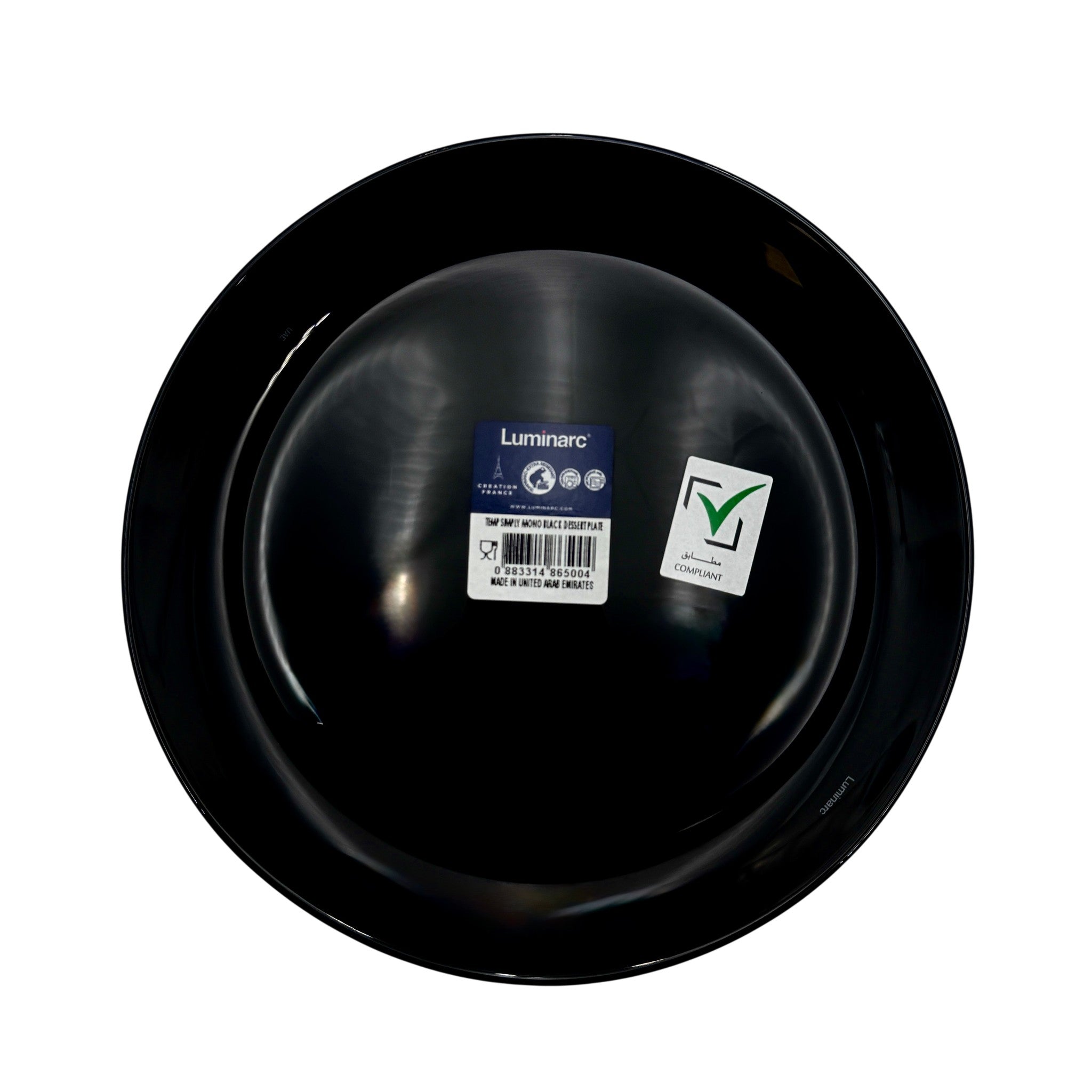 Luminarc Simply Black Dessert Plate 19 Cm