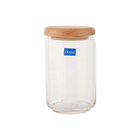 Ocean Wooden Pop Jar 750 ml Set of 1