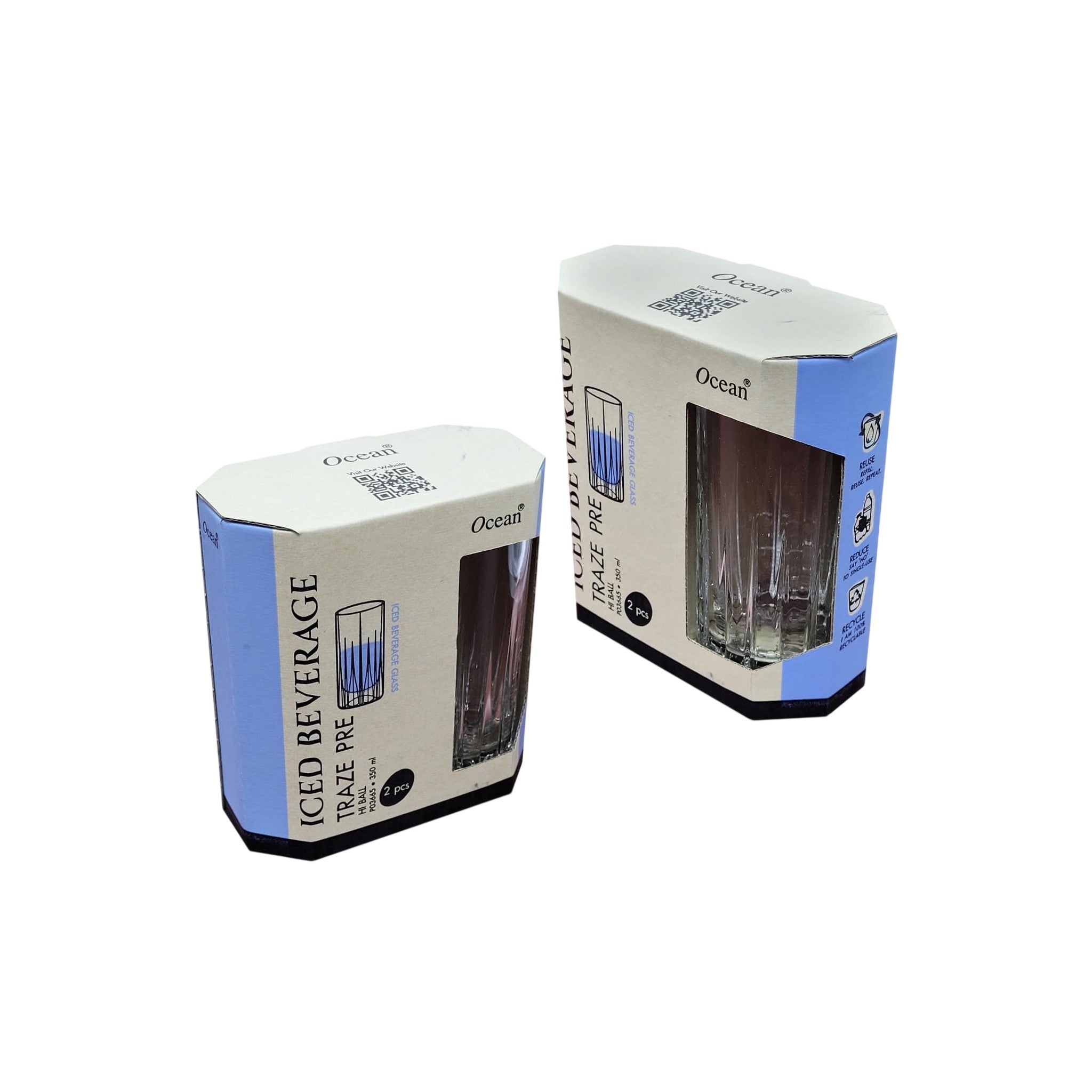 Ocean Traze Present (Pre) Hi Ball 350 Ml 2 Pcs Set