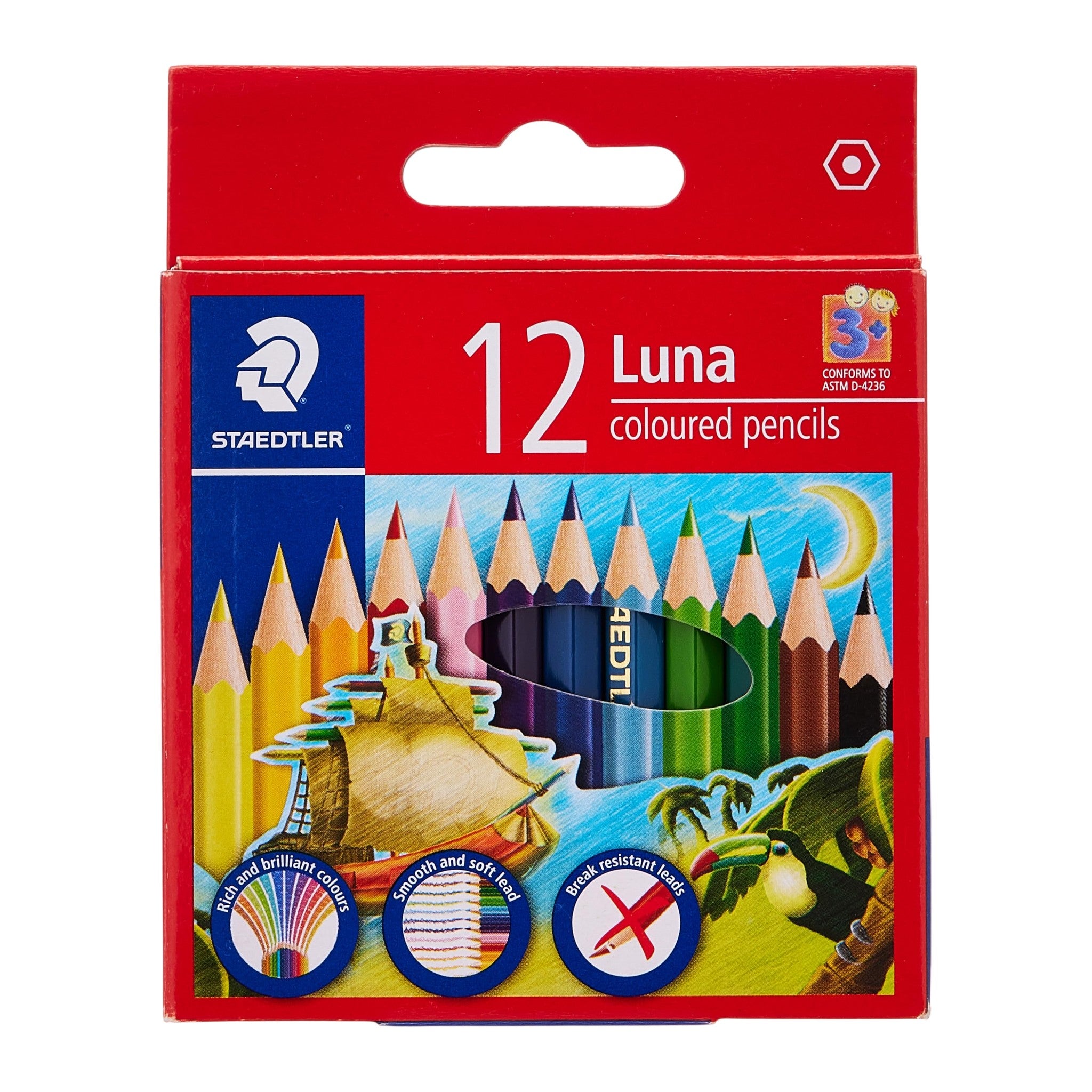 Staedtler Luna Colour Pencils Short - 12 Colours