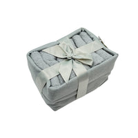 Face Towel Flannel 100% Cotton Sage 30x30 CM 6 Pcs
