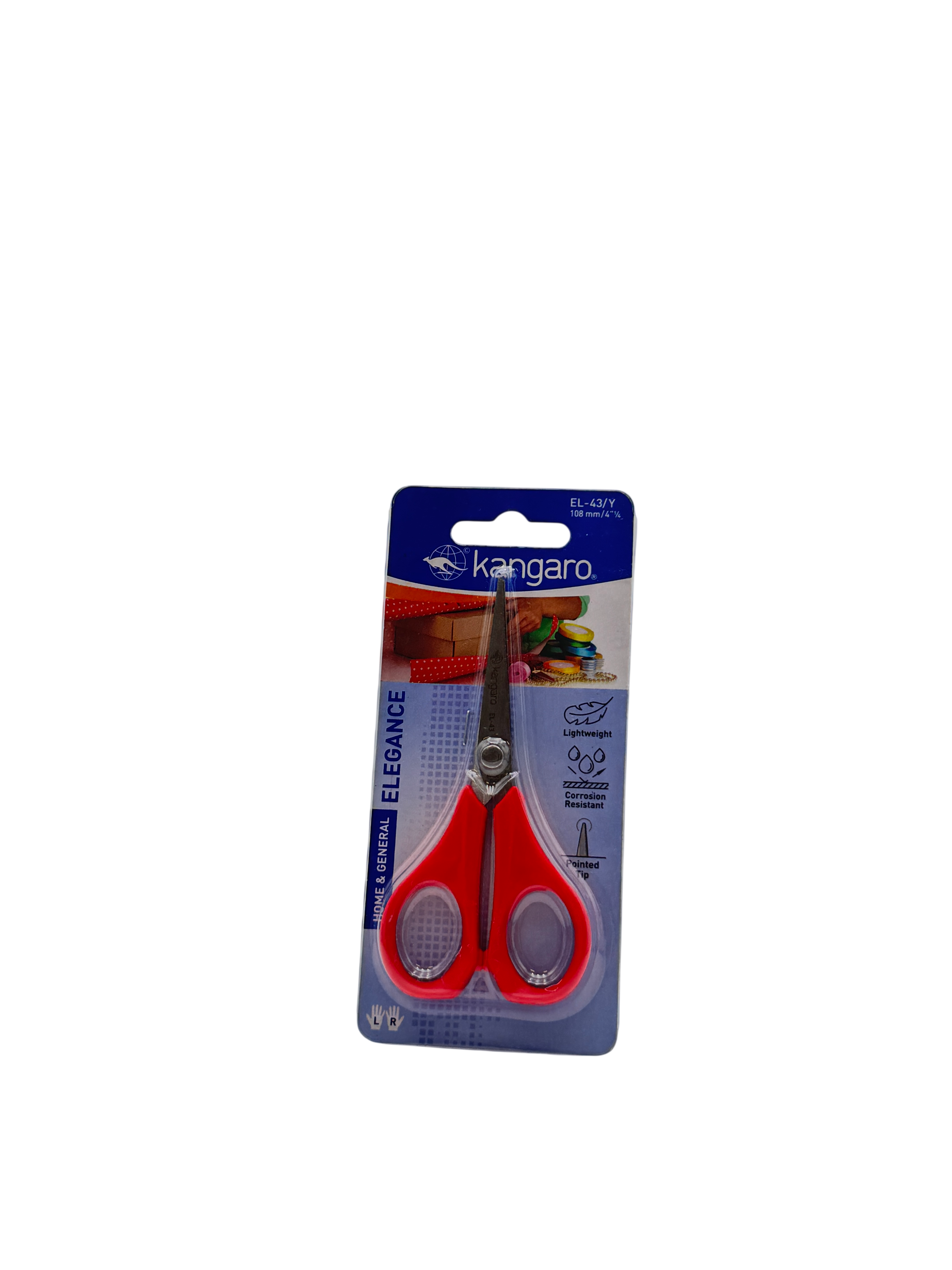 Kangaro Scissor Plastic Blue 12.5*6*1.5 CM 3+