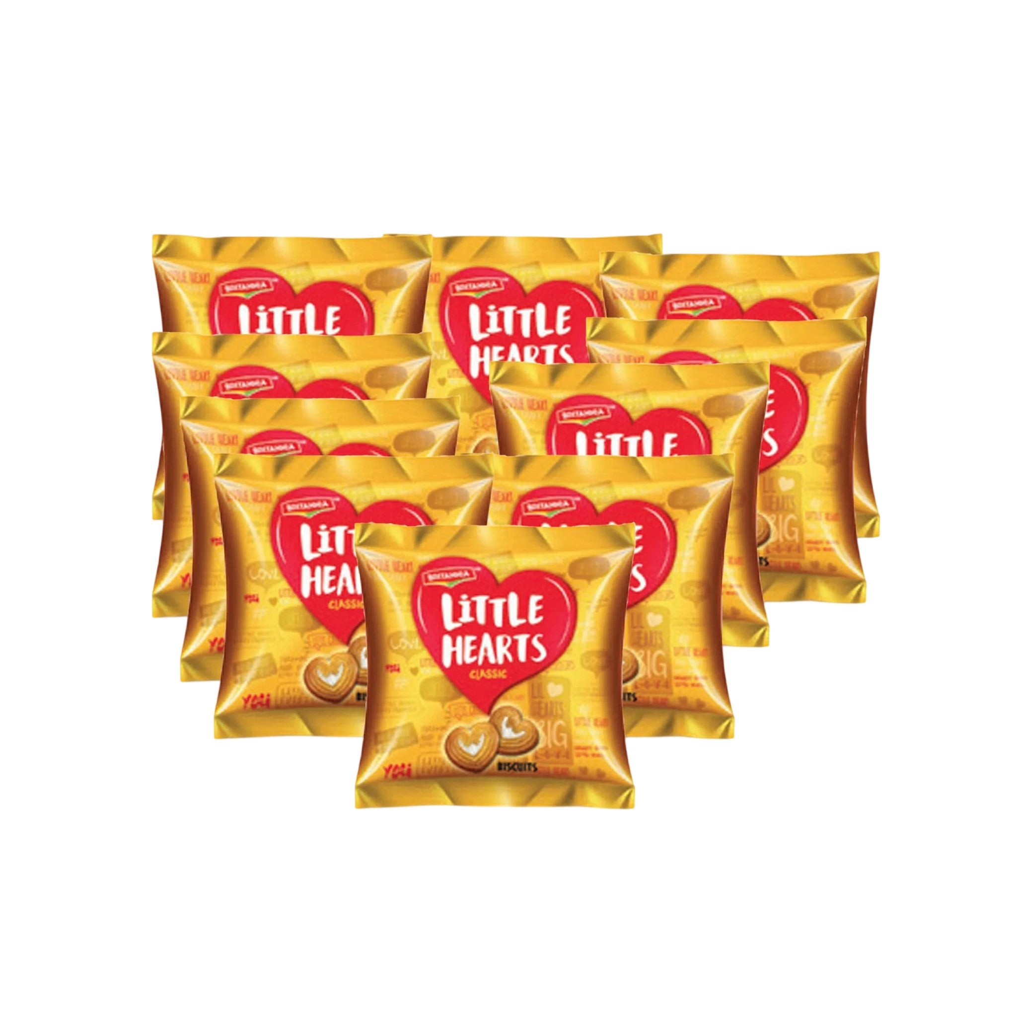 Britannia Little Hearts Biscuits 8x50.5 gm