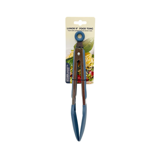 Lunor Silicone 9 inch Food Tong 24 x 3.5 x 4 cm Blue