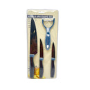 Nabela 4 Pcs Knife Set S/S 3Cr13 Black 7.5 Inch Chef Knife