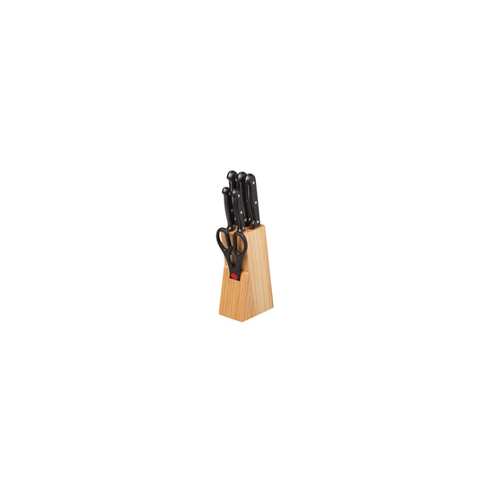 Lunor Set of 5 Knife, Scissors & block