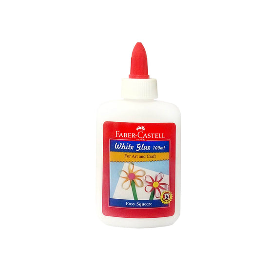 FABER-CASTELL WHITE GLUE IN A 100ML BOTTLE