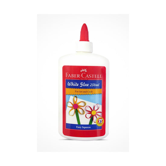 FABER-CASTELL WHITE GLUE IN A 250ML BOTTLE