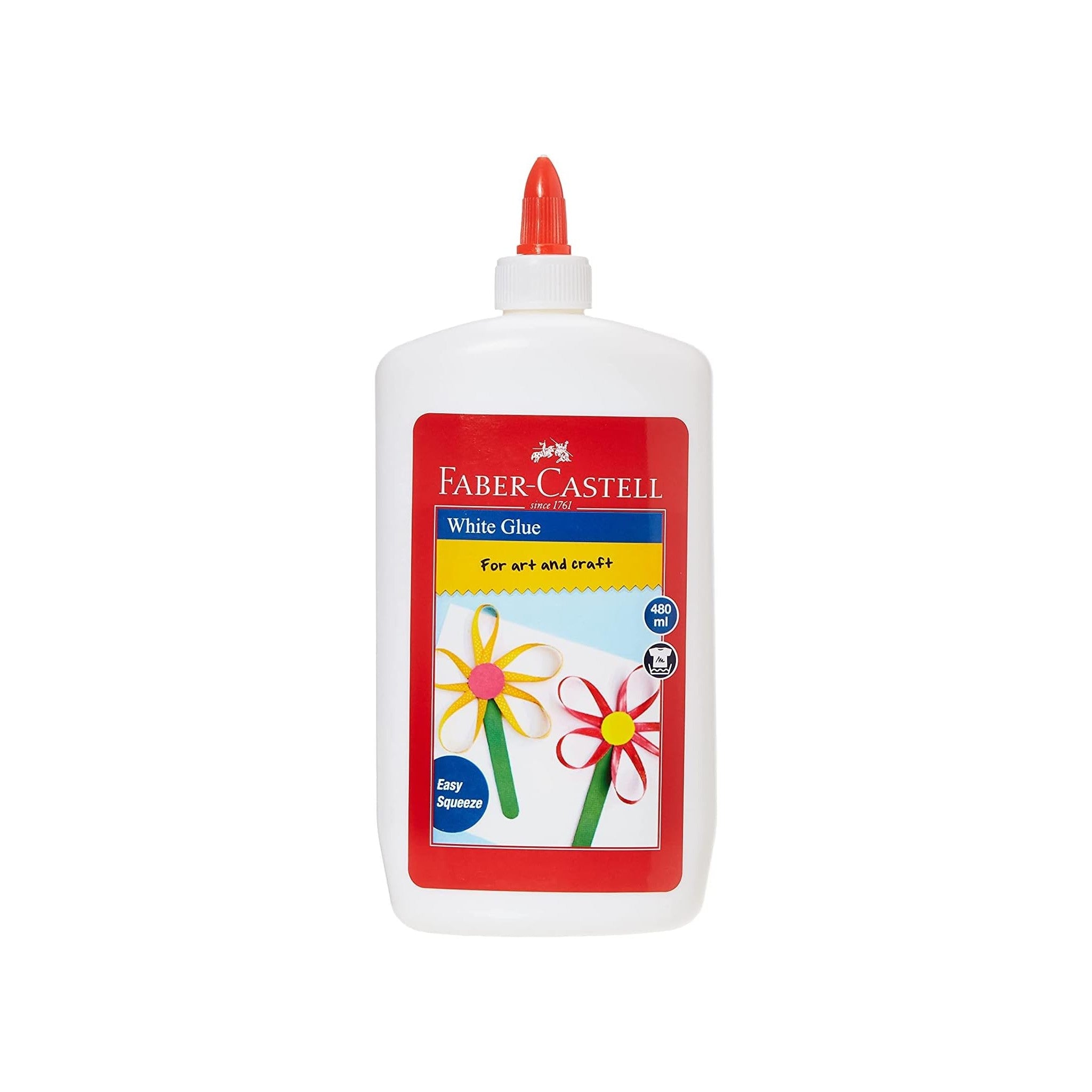 FABER-CASTELL WHITE GLUE IN A 480ML BOTTLE
