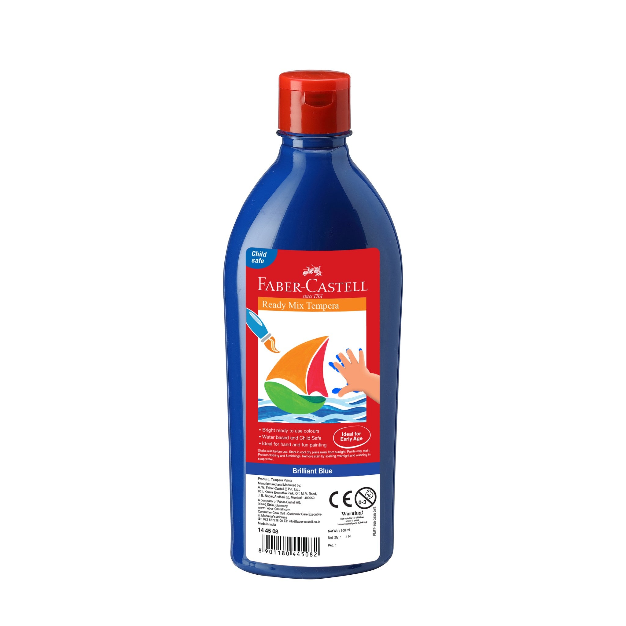 FABER-CASTELL TEMPERA-FUN PAINTS 500ML DEEP BLUE