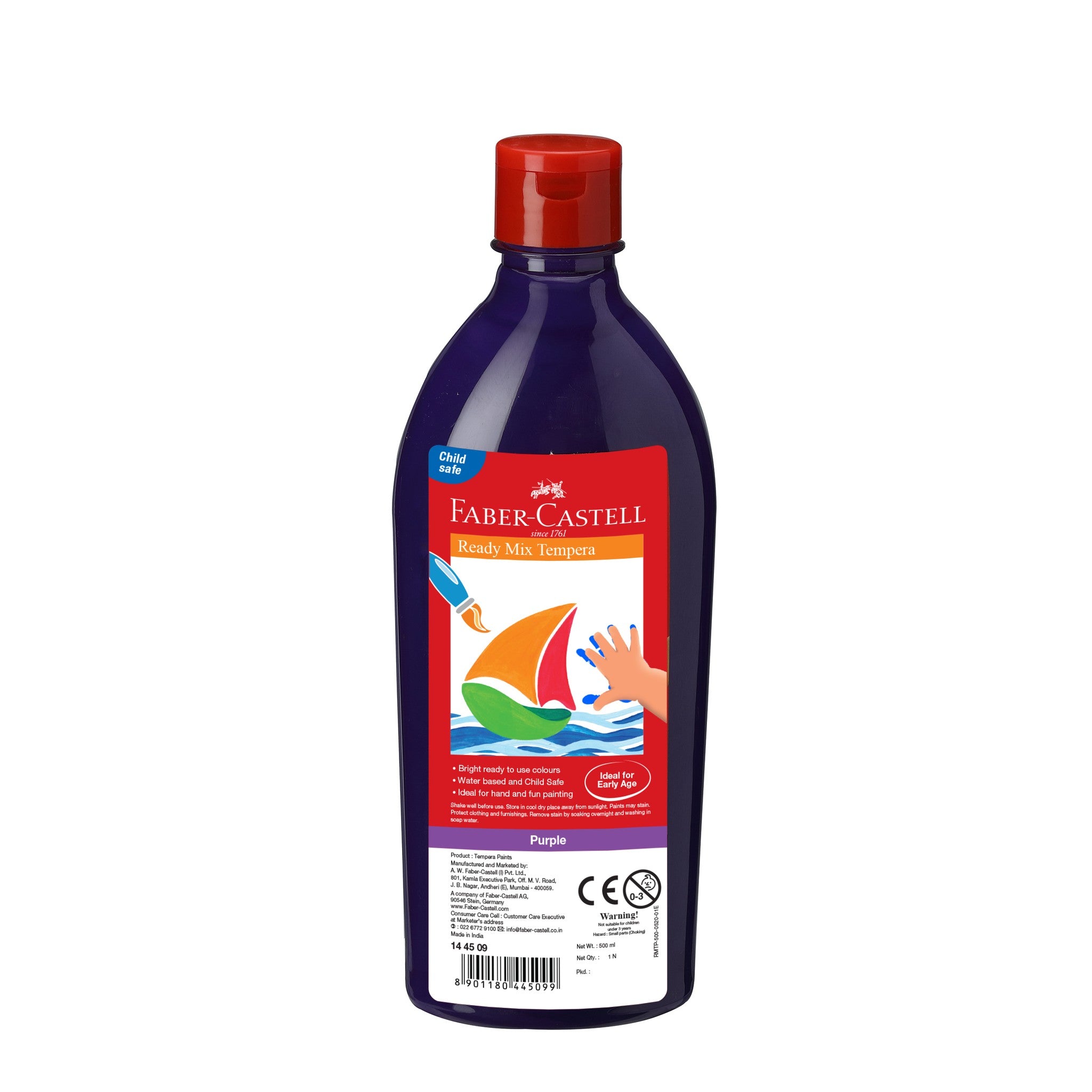 FABER-CASTELL TEMPERA-FUN PAINTS 500ML PURPLE