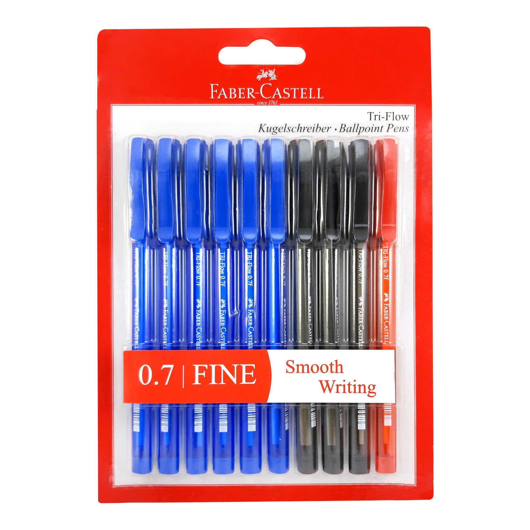 FC TRI-FLOW BP 0.7MM BLISTER OF 10PC ASST