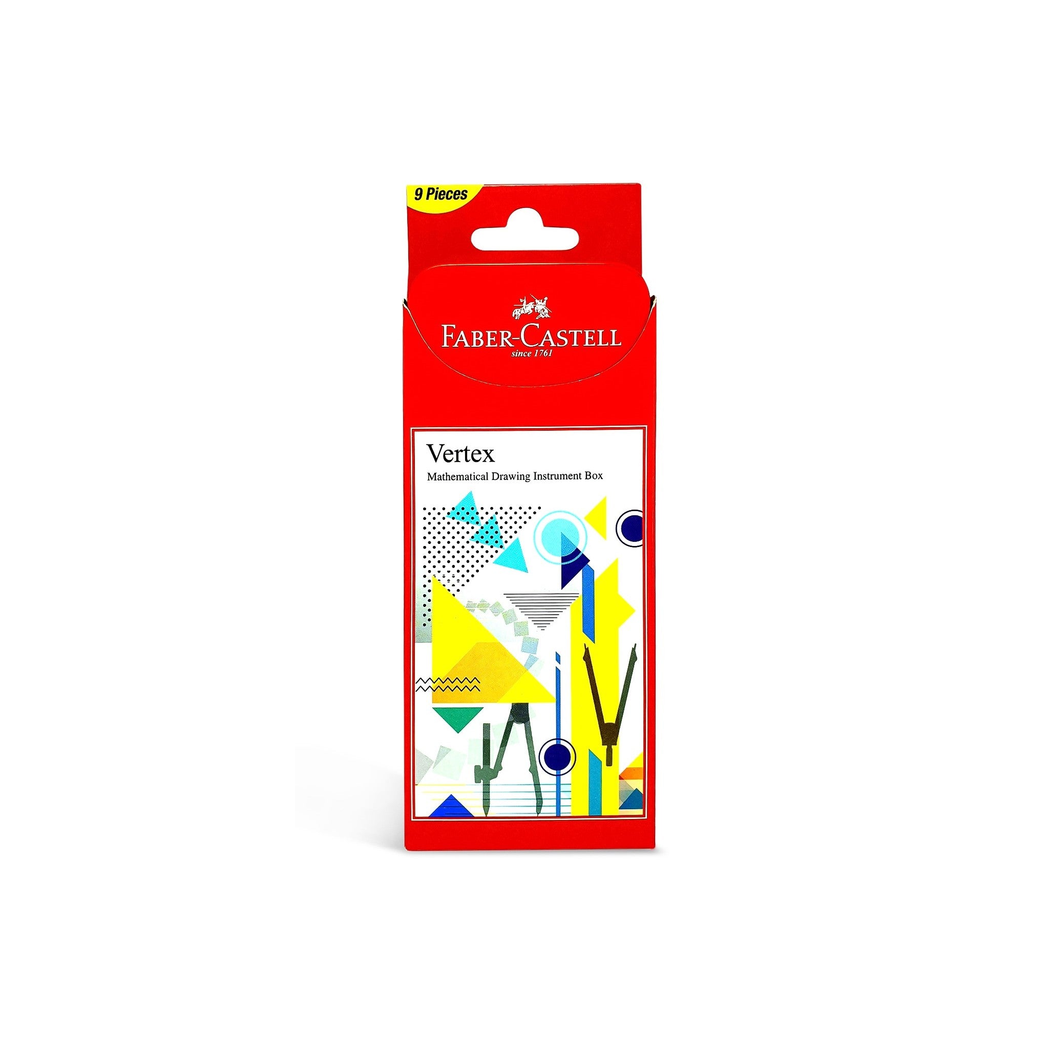 FABER-CASTELL VERTEX MATHEMATICAL SET 9PC