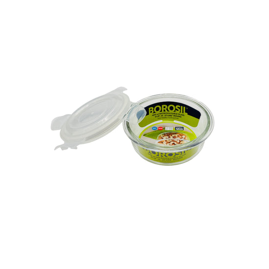 Borosil Glass Klip N Store Round 400 ml