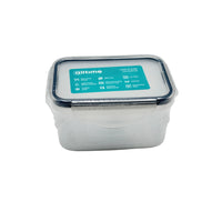 Basic Glass Container With Lid PP Indigo 500 ML 1 Pcs