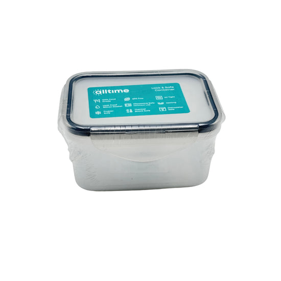 Basic Glass Lock and Safe Container 500 ml 13 x 10 x 7 cm
