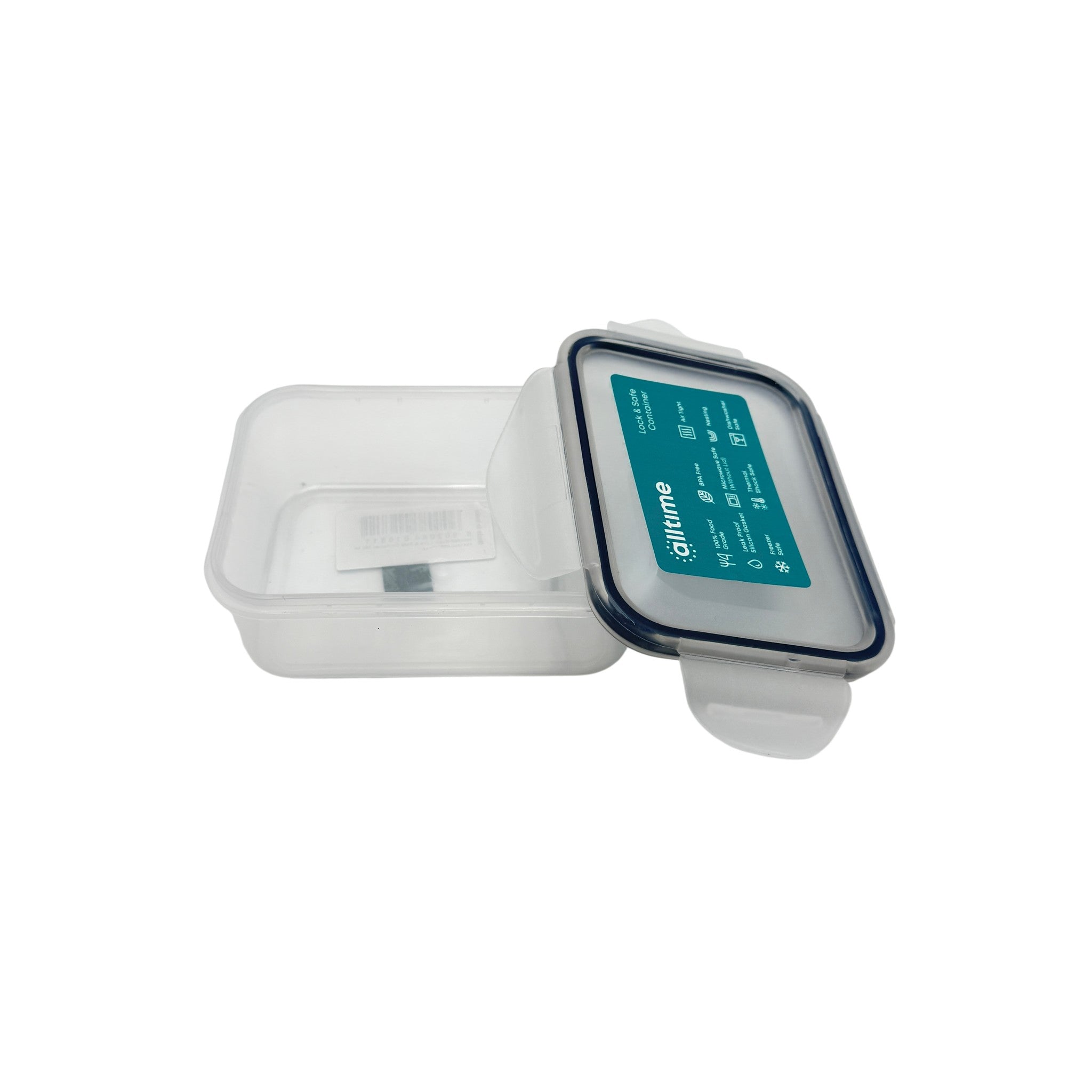 Basic Glass Container With Lid PP Indigo 350 ML 1 Pcs