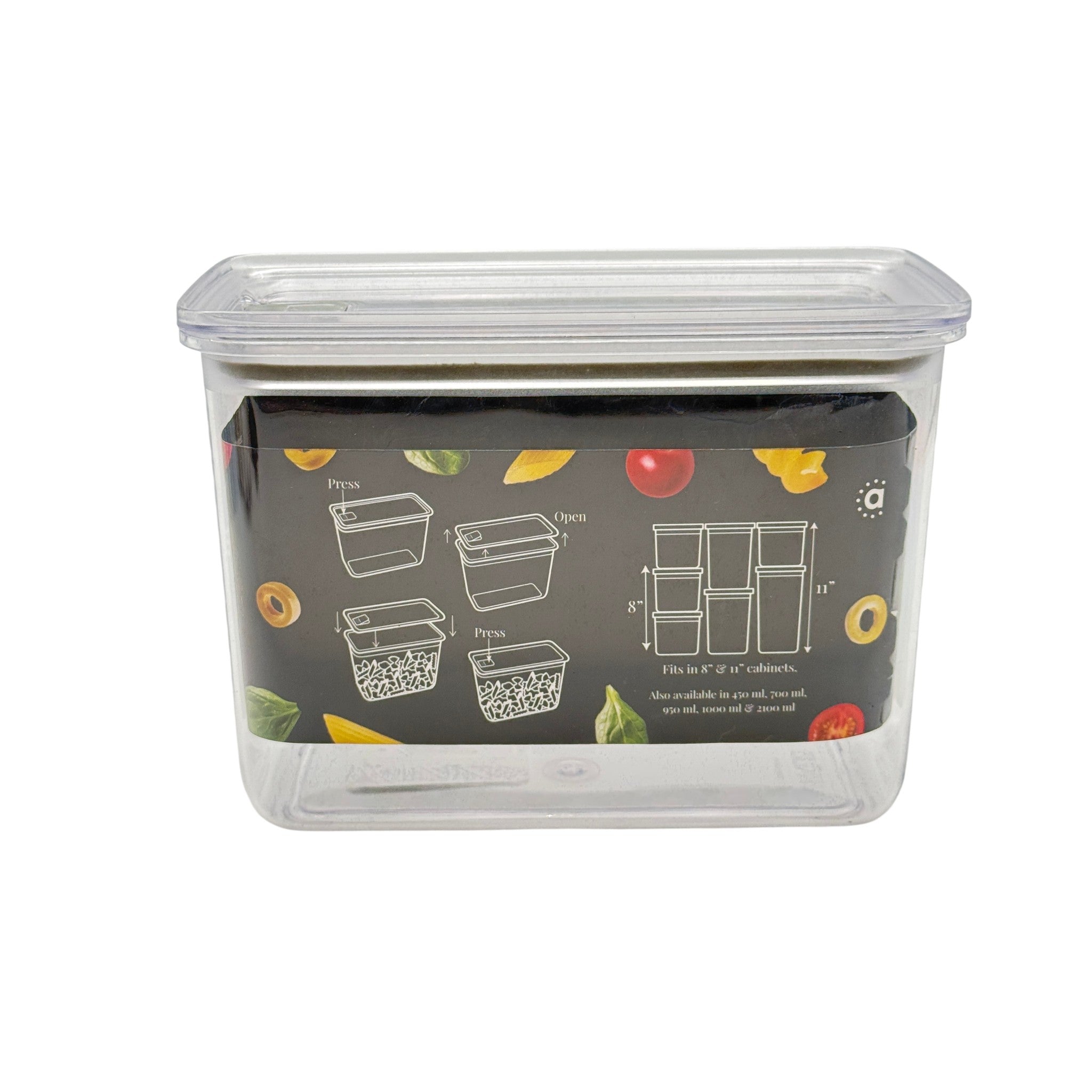 Everyday Glass Container With Lid PP Natural 1500 ML 1 Pcs