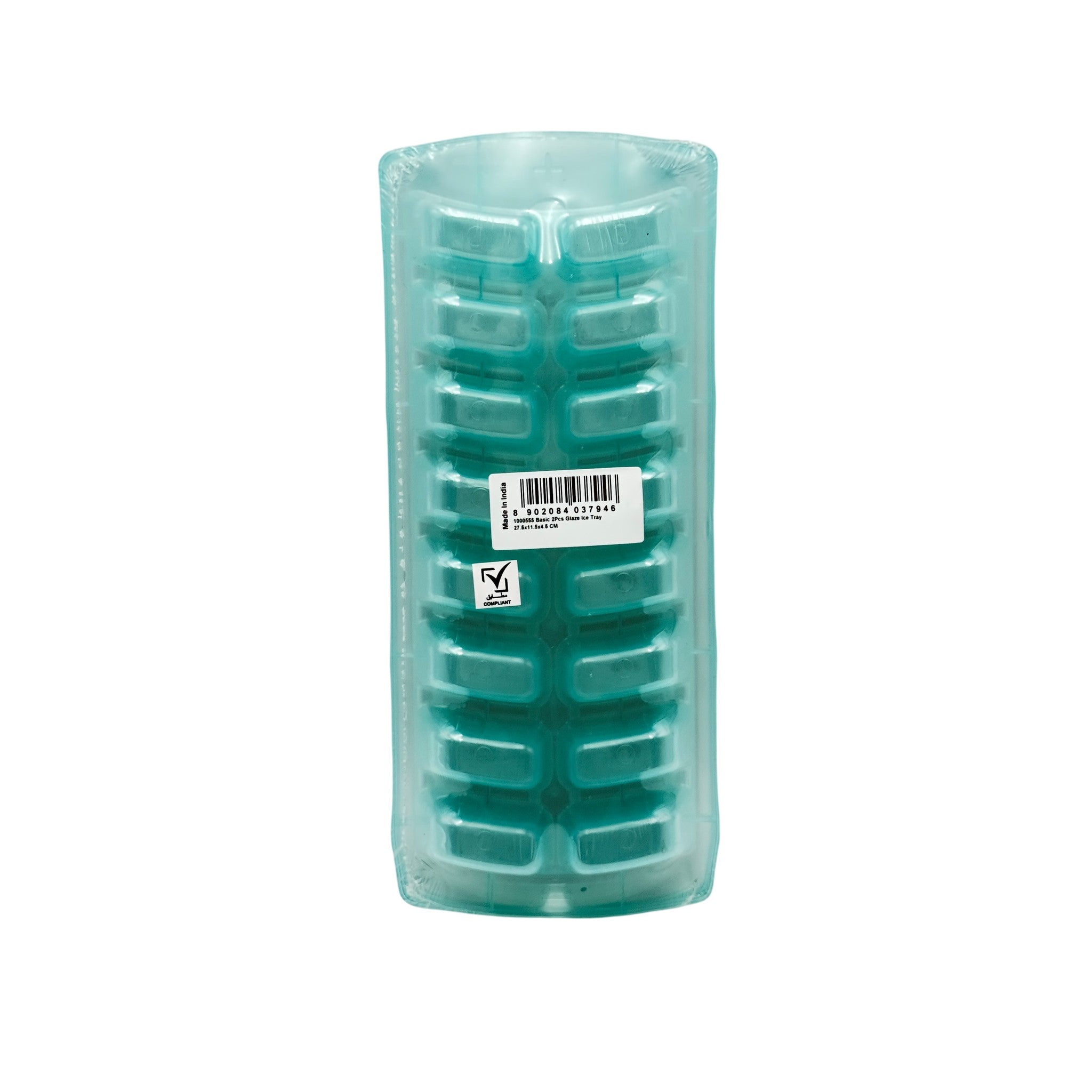 Basic Glaze Ice Tray Set Pet Aquifer Natural 27.5 CM 2 Pcs