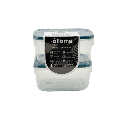 Everyday Polka Container 411 ml x 2 pc 13.5 x 10 x 13 cm