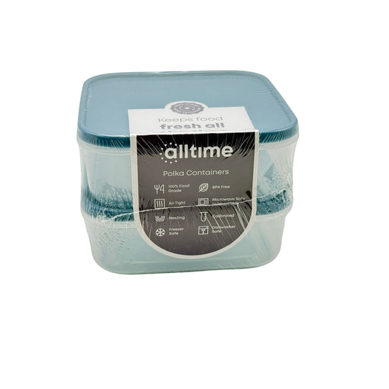 Everyday Polka Container 500 ml x 2 pc 14 x 14 x 10 cm