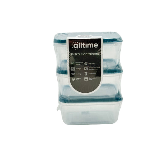 Everyday Polka Container 22 3 x 750 ml 11 x 8.5 x 15 cm