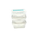 Basic Glass Container With Lid PP Indigo 600 ML 3 Pcs