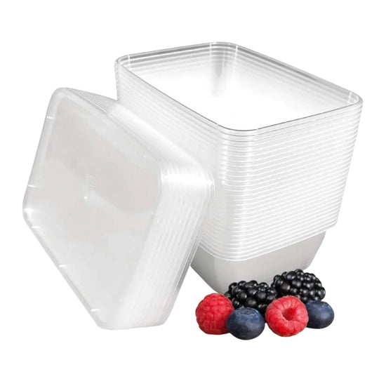 Basic Takeaway Container 600 mlx16 pc 17.5x11.8x15.6 cm
