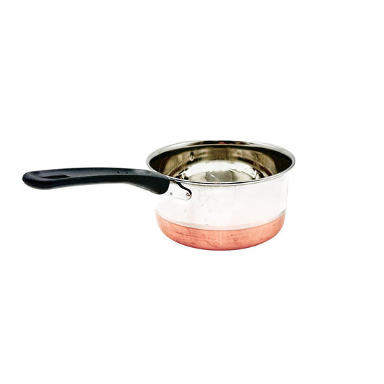 Basic Stainless Steel Copper Bottom Saucepan 16.7 cm