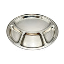 Stainless Steel Compartment Plate 32.1 CM Silver