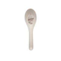 Wave Melamine Soup Spoon Beige 13.5 CM 1 Pcs