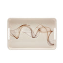 Wave Lead Melamine Tray Medium Beige 37x24 CM 1 Pcs