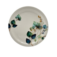 Liva Leaf Melamine Dinner Plate Blue 28 CM 1 Pcs