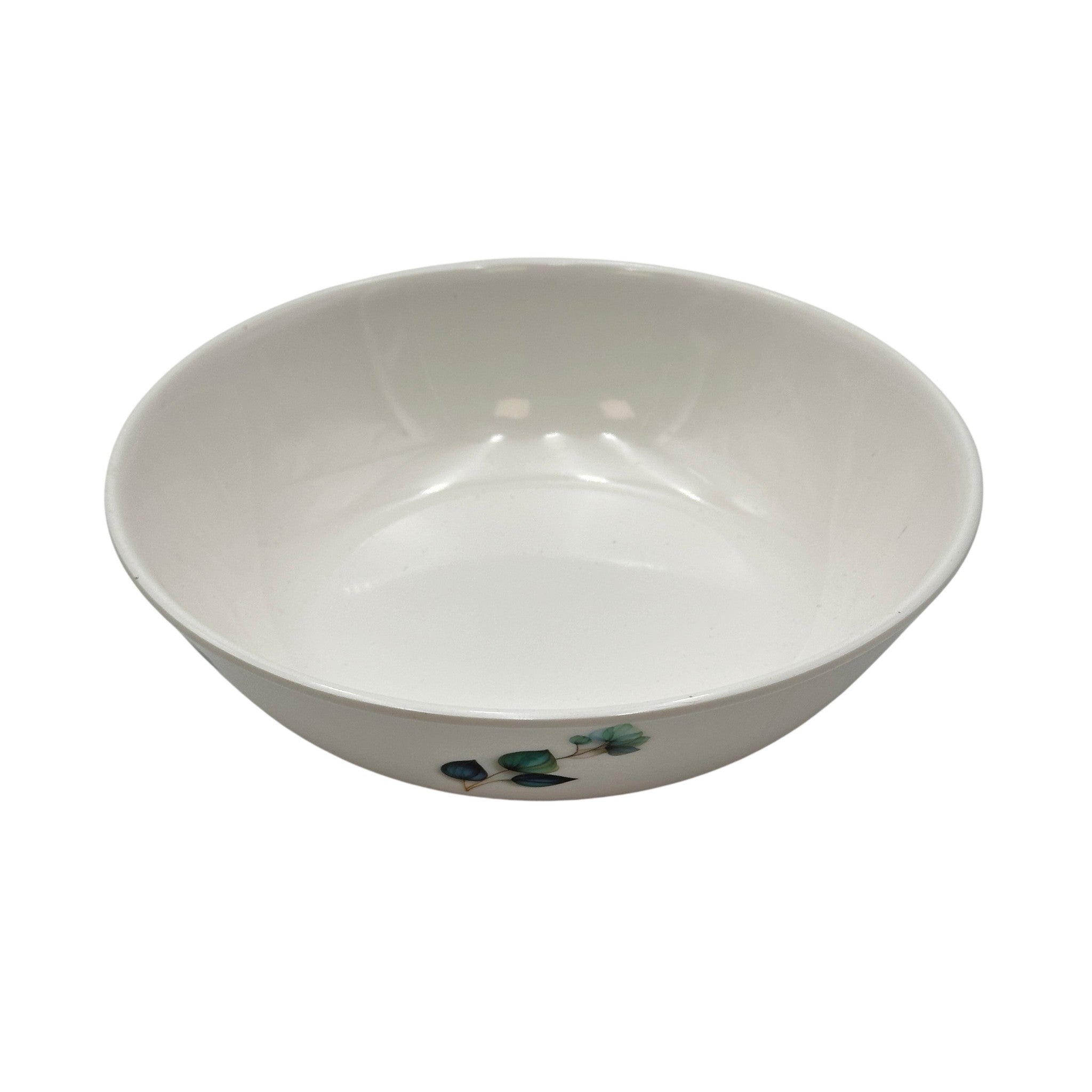 Liva Leaf Melamine Round Serving Bowl Blue 900 ML 1 Pcs