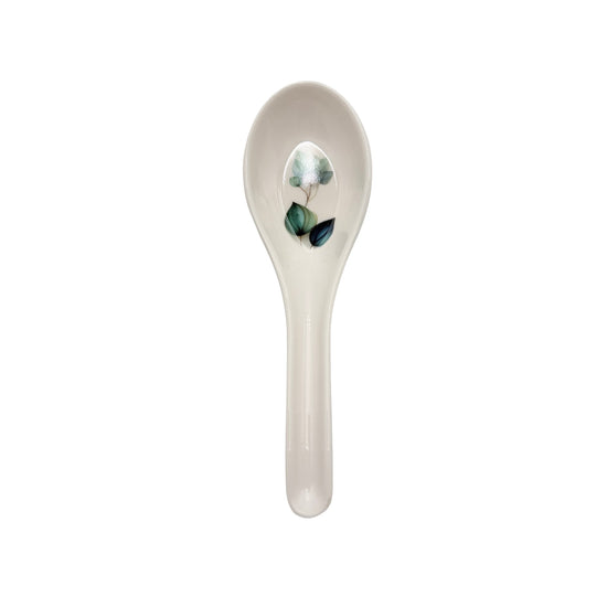 Liva Leaf Melamine Soup Spoon 13.5 cm Blue