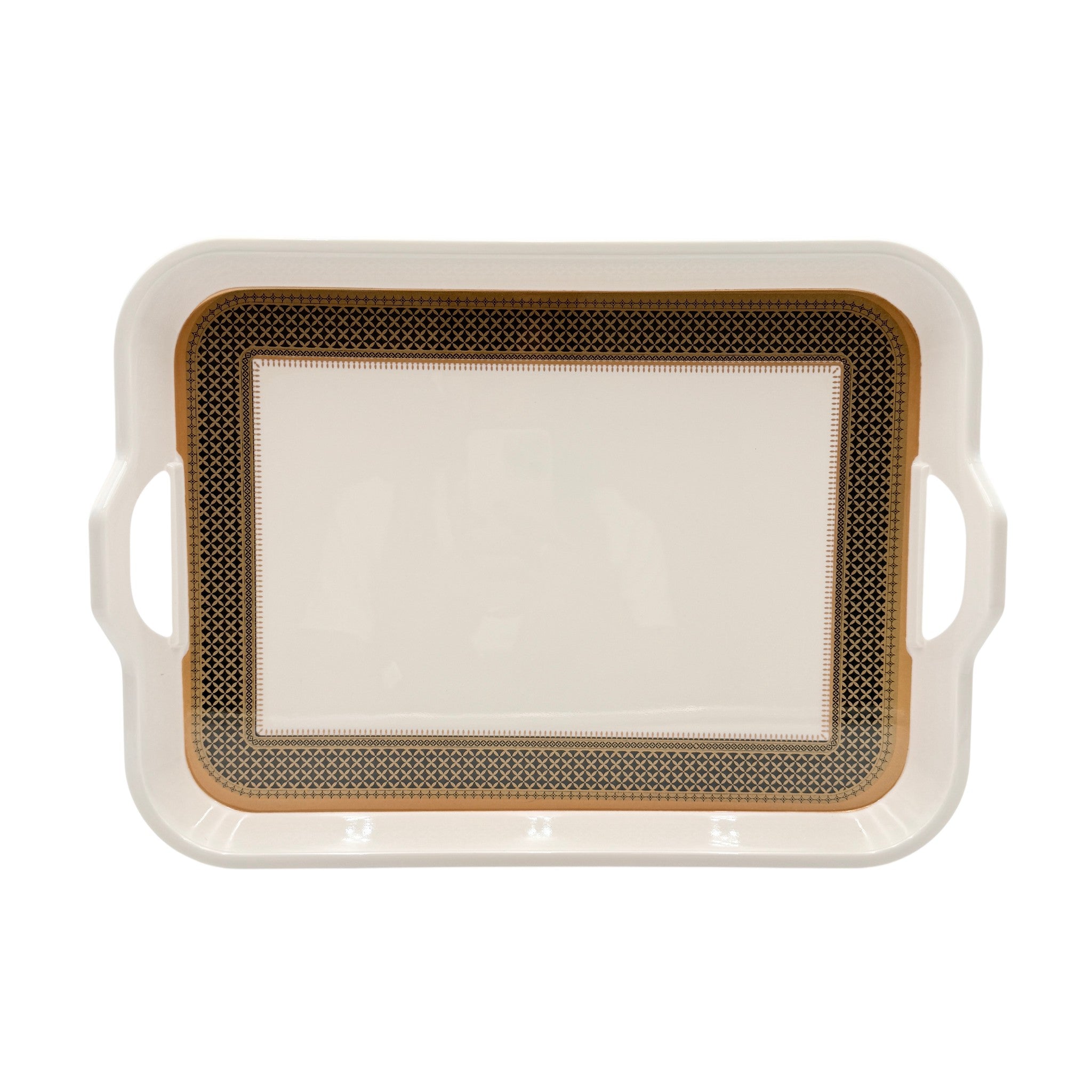 Heera Melamine Tray Medium Gold 37 X 24 CM 1 Pcs
