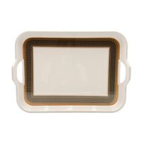 Heera Melamine Tray Medium Gold 37 X 24 CM 1 Pcs