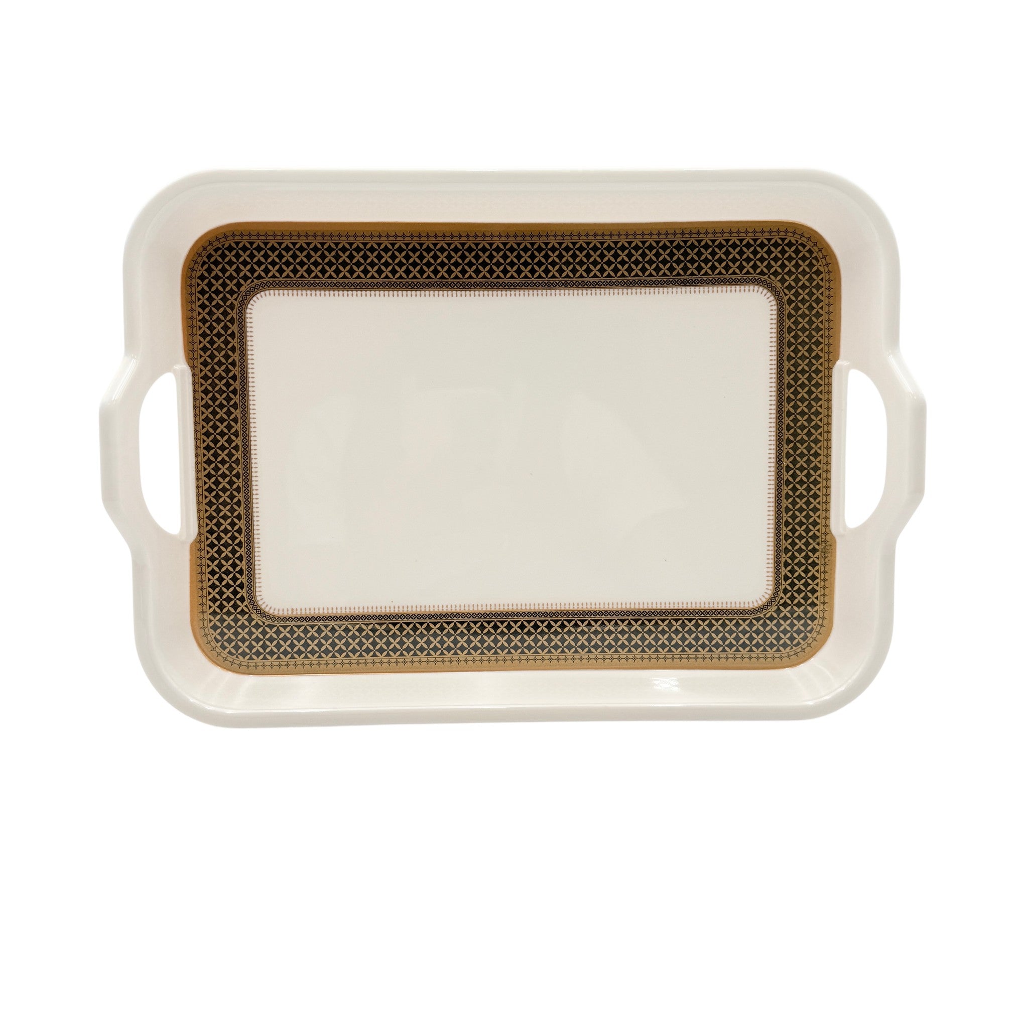 Heera Melamine Tray Small Gold 34 X 22 CM 1 Pcs