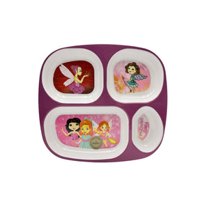 Dinewell Kids Rectangle Plate Fairy Princess