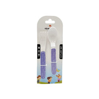 Dinewell Kids Spoon and Fork Set Spoon Study Time