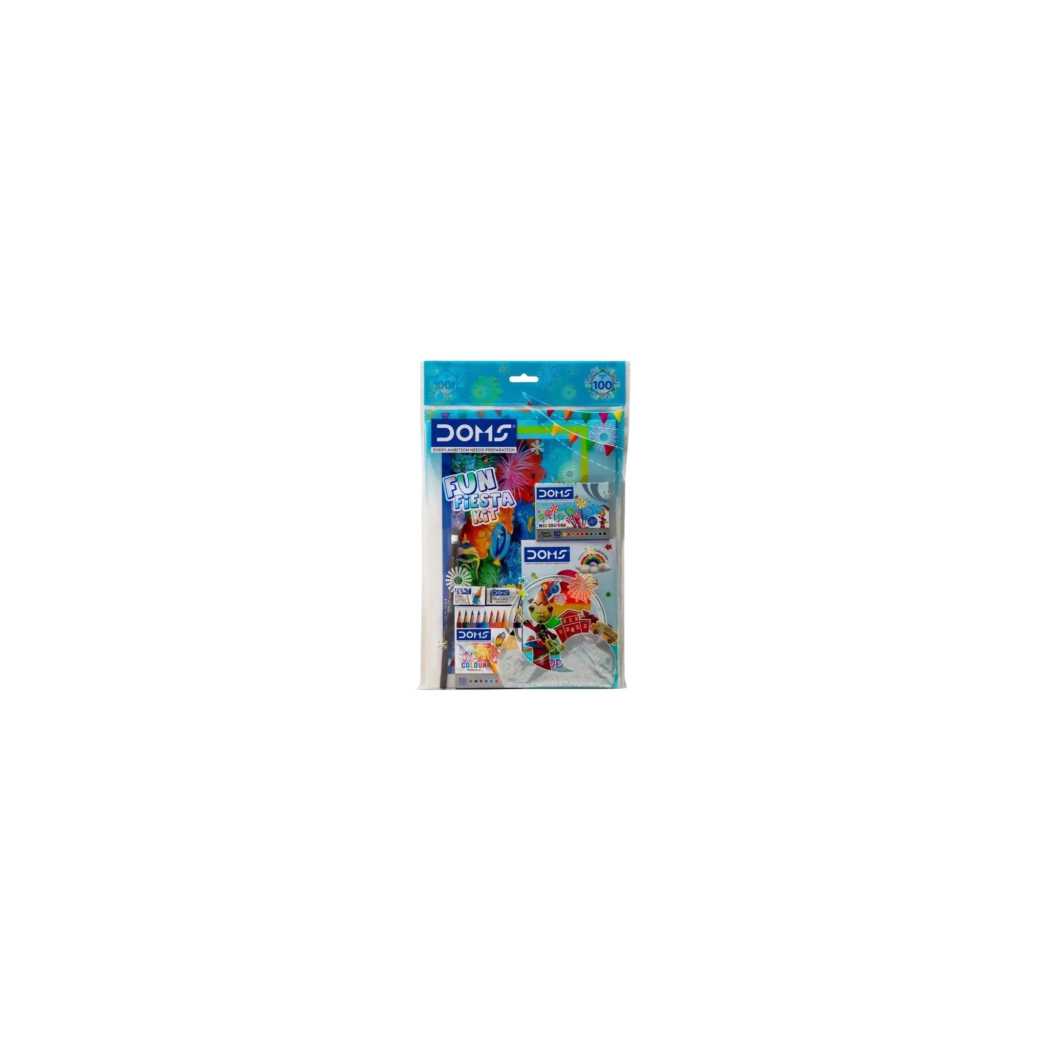 Doms Stationery Set Plastic Multicolor 22x16x4 CM 3+