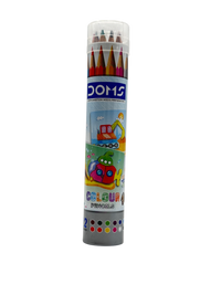 Doms Colored Pencil Plastic Multicolor 20x9x2.5 CM 12 Pcs 3+