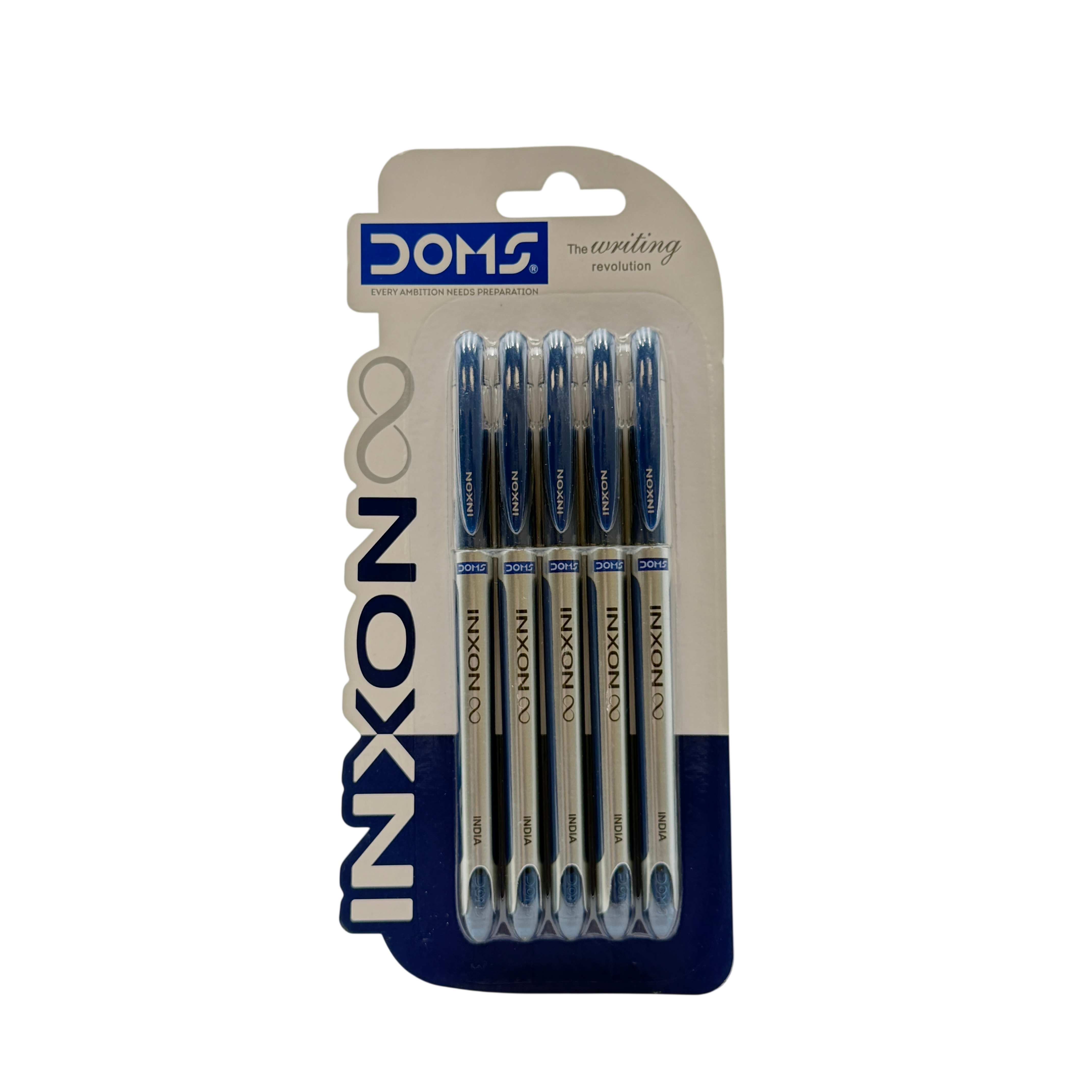 Doms Ballpoint Pen Plastic Blue 16*8.5*1.5 CM 5 Pcs 3+