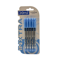 Doms Ballpoint Pen Plastic Blue 16x8.5x1.5 CM 5 Pcs 3+