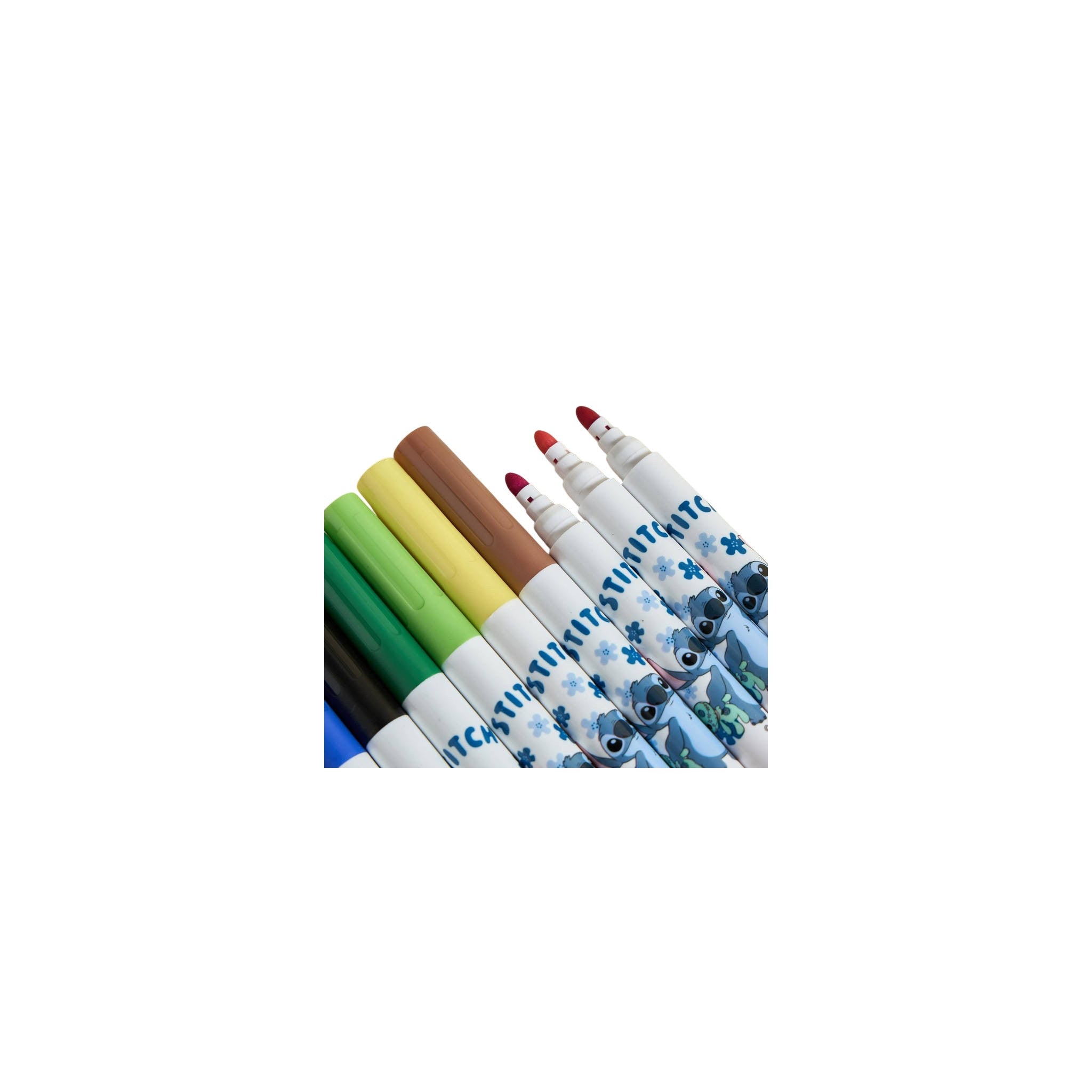 Disney Stitch Felt Tip Pen Plastic Blue 15.5 CM 12 Pcs 3+