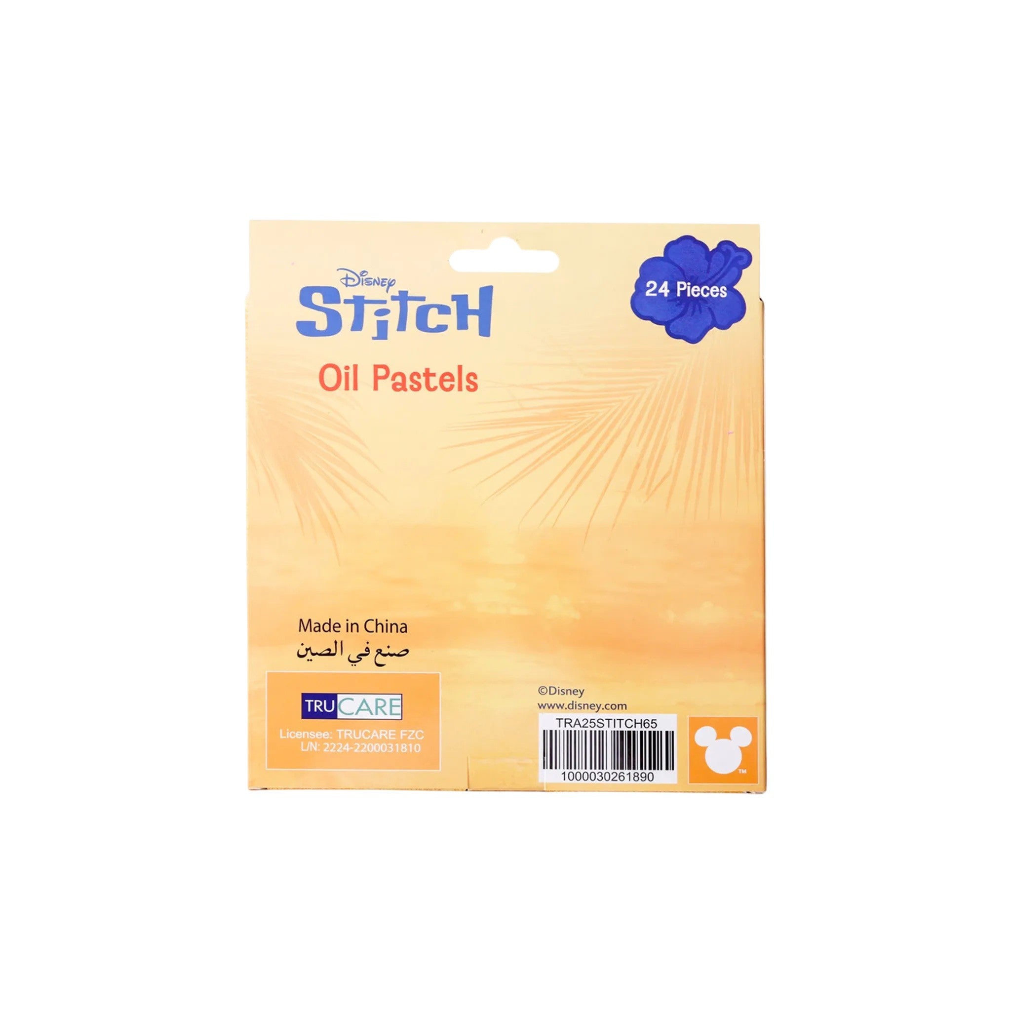 Disney Stitch Wax Crayons Plastic Blue 19 CM 24 Pcs 3+